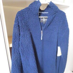 New! NWT Men's Boxercraft Sherpa Zip Pullover Fleece Navy